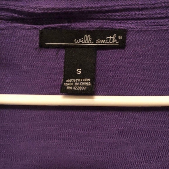 Willi Smith Women's Small Cardigan Sweater Purple - Picture 3 of 8